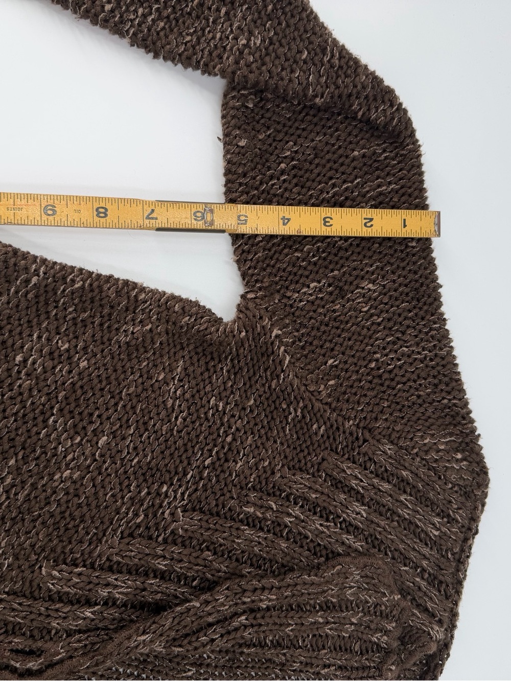 Vintage BCBGMaxAzria Brown Open-Knit Button-Front‎ Cardigan - Picture 7 of 8